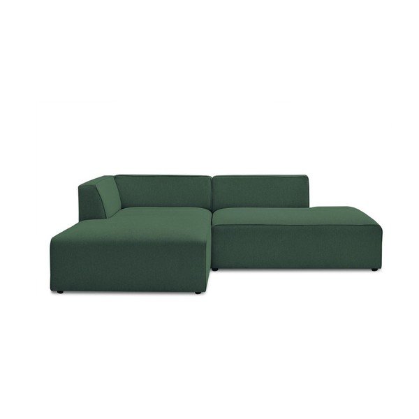 Žalios spalvos modulinė kampinė sofa (su kairiuoju kampu/„L“ formos) Megeve – Bobochic Paris