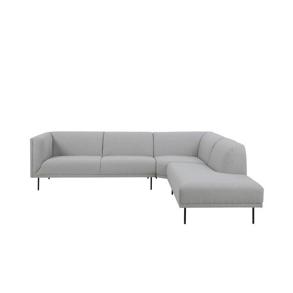Šviesiai pilka "Actona Nevada" kampinė sofa, dešinysis kampas-image-1