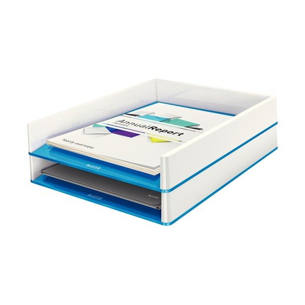 Baltos ir mėlynos spalvos dokumentų dėklas Leitz WOW-image-2