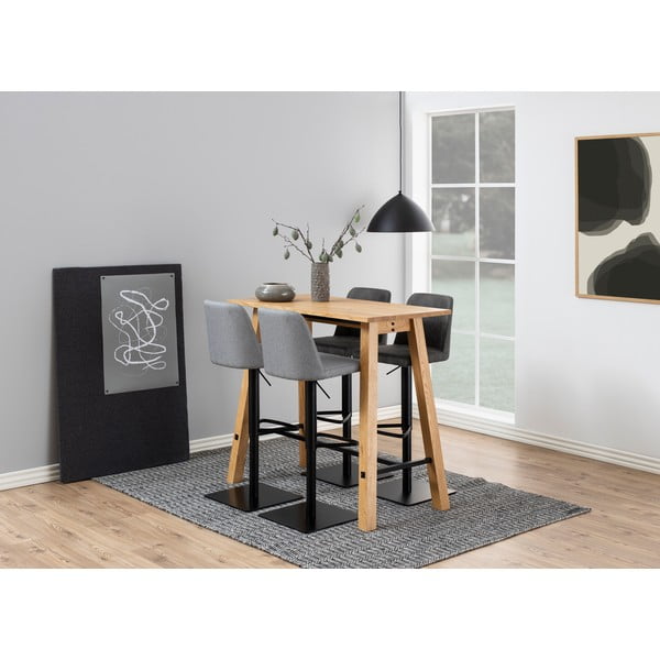 Antracito spalvos reguliuojamo aukščio baro taburetė (sėdynės aukštis 78,5 cm) Avanja – Actona-image-2