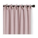 Pilkai rožinės spalvos pritemdymas (dalinis užtemimas) užuolaida 140x250 cm Carli Tie – Restilo