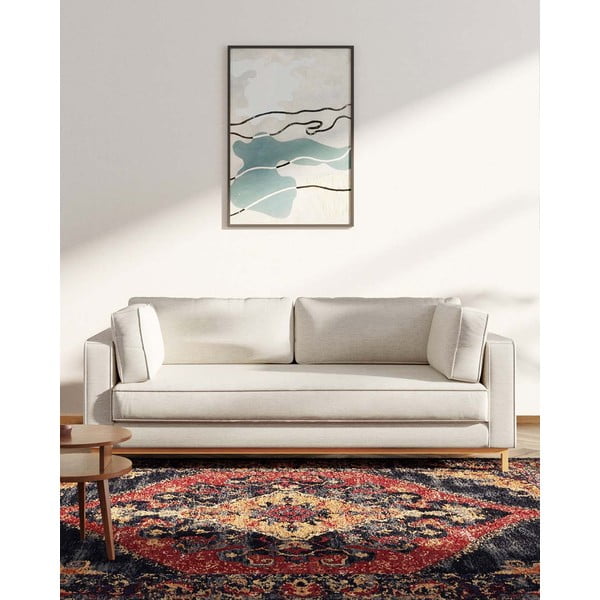 Sofa kreminės spalvos 222 cm Celerio – Ame Yens-image-1