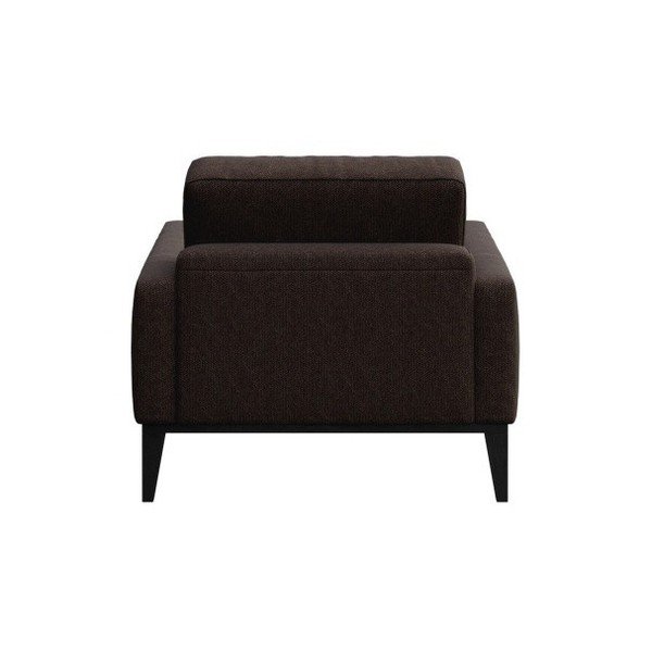 Šokolado rudos spalvos fotelis MESONICA Musso Tufted-image-3
