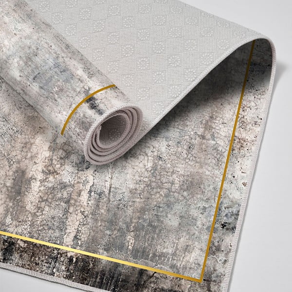 Pilkos spalvos/rudos spalvos vonios kilimėliai 2 vnt. 60x100 cm – Foutastic-image-2