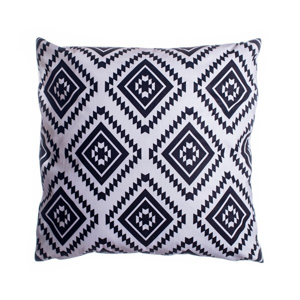 Juodai balta dekoratyvinė pagalvėlė 45x45 cm - JAHU collections