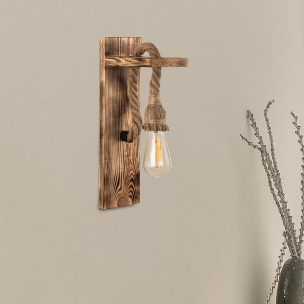 Natūralios spalvos sieninis šviestuvas Woody - Squid Lighting-image-3