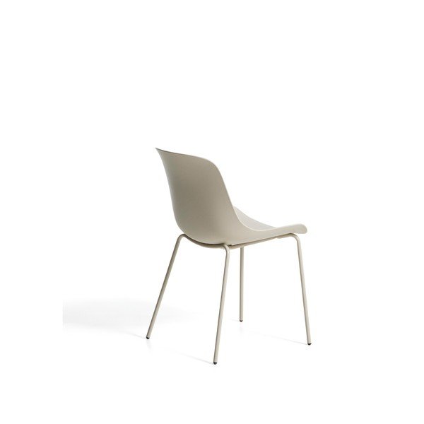 Smėlio spalvos plastikinė sodo kėdė Altea – Kave Home-image-2