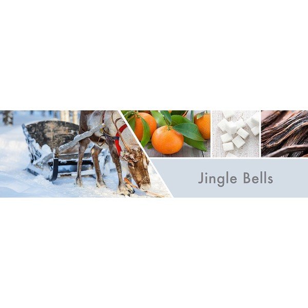 "Goose Creek Jingle Bells" kvapioji žvakė stikliniame indelyje, 35 valandų degimo trukmė-image-1