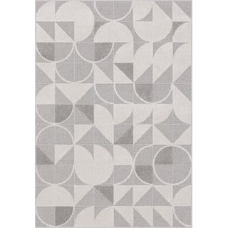 Kilimas pilkos spalvos/kreminės spalvos 133x190 cm Lori – FD