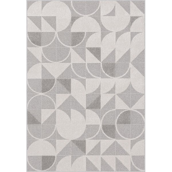 Kilimas pilkos spalvos/kreminės spalvos 80x160 cm Lori – FD