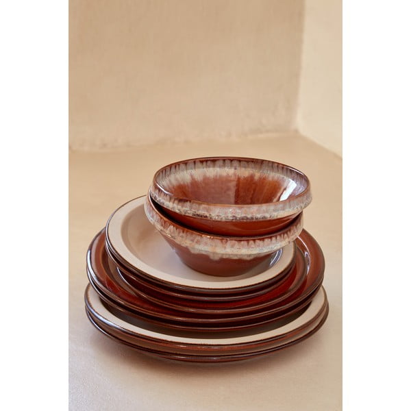 Dubuo iš akmens masės raudonos plytų spalvos/smėlio spalvos ø 17 cm Poterie – Casafina-image-4