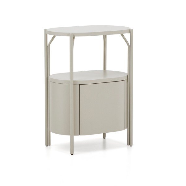 Baltos spalvos spintelė po kriaukle 60x81 cm Arely – Kave Home-image-2