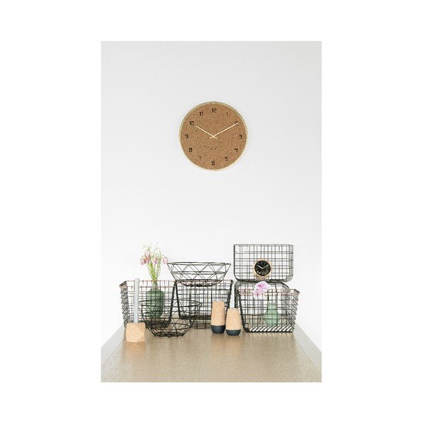 Kamštinis sieninis laikrodis Karlsson Modest, ⌀ 40 cm-image-1