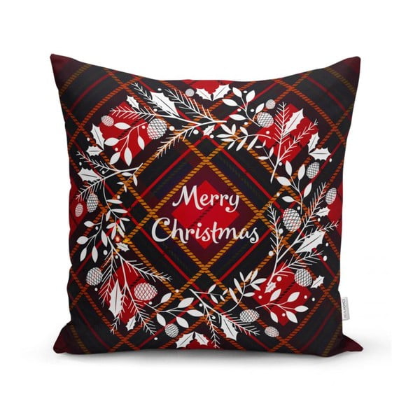 4 kalėdinių pagalvių užvalkalų ir staltiesės rinkinys Minimalist Cushion Covers Tartan Christmas-image-3