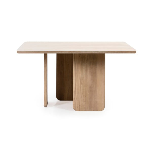 Valgomojo stalas iš uosio medienos Teulat Arq, 137 x 137 cm