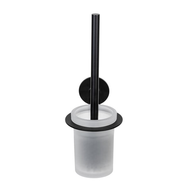 Klijuojamas iš stiklo tualeto šepetys matinės juodos spalvos Bivio – Wenko-image-2