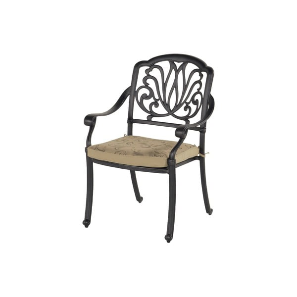 Metalinė sodo kėdė tamsiai pilkos spalvos Amalfi – Hartman