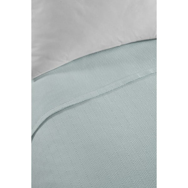 Lovatiesė mėtų spalvos iš medvilnės dvigulei lovai 200x230 cm Serenity – Mijolnir-image-2