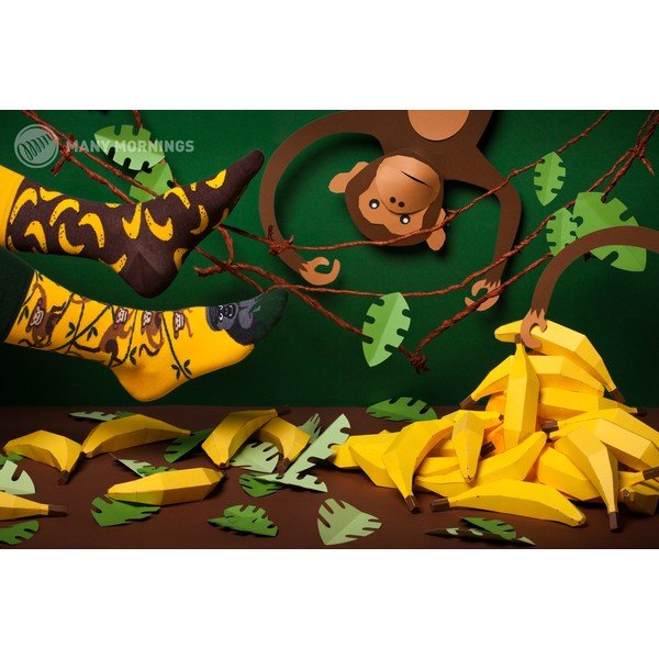 Many Mornings Monkey Business kojinės, 35-38 dydis-image-1