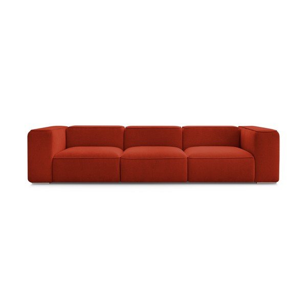 Sofa raudonos plytų spalvos 345 cm Zephyr – Bobochic Paris