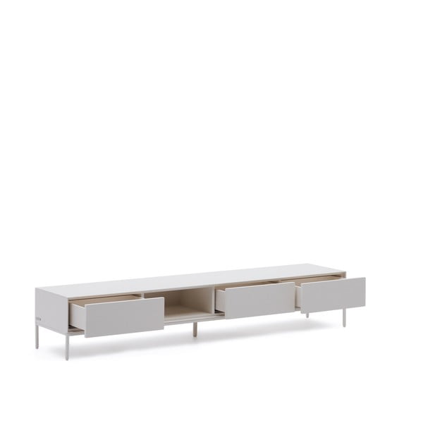 TV spintelė baltos spalvos 195x35 cm Vedrana – Kave Home-image-3