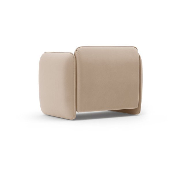 Rudos spalvos krėslas iš velveto Georgia – Micadoni -image-3