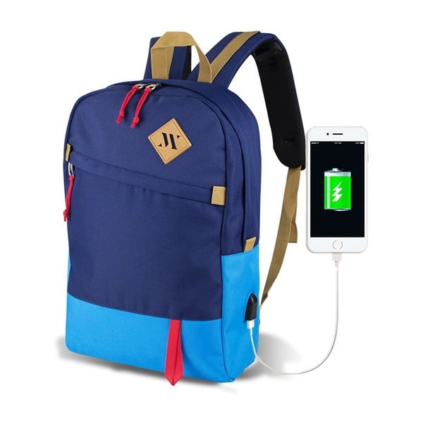 Mėlyna kuprinė su USB jungtimi My Valice FREEDOM Smart Bag Mavi