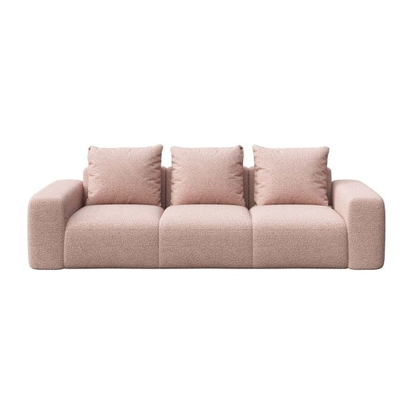 Rožinės spalvos iš boucle sofa 287 cm Monce – Rodier