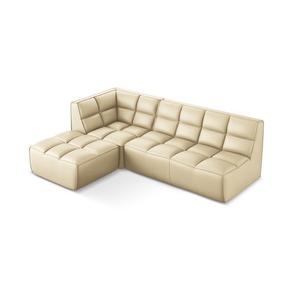 Iš dirbtinės odos modulinė kampinė sofa Kalai – Makamii-image-3