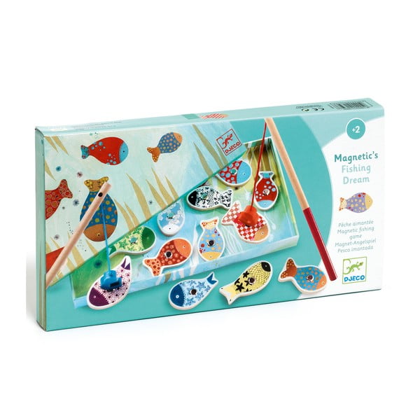 Vaikiškas medinis žaidimas su magnetine žuvimi Djeco-image-2