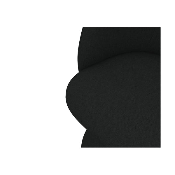 Juodos spalvos iš audinio valgomojo kėdė Maia – Makamii-image-4