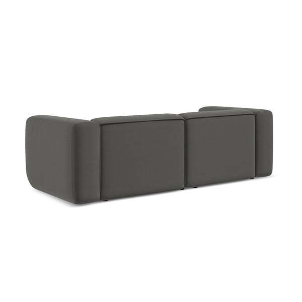 Pilkos spalvos iš velveto sofa 228 cm Ekahi – Makamii-image-4