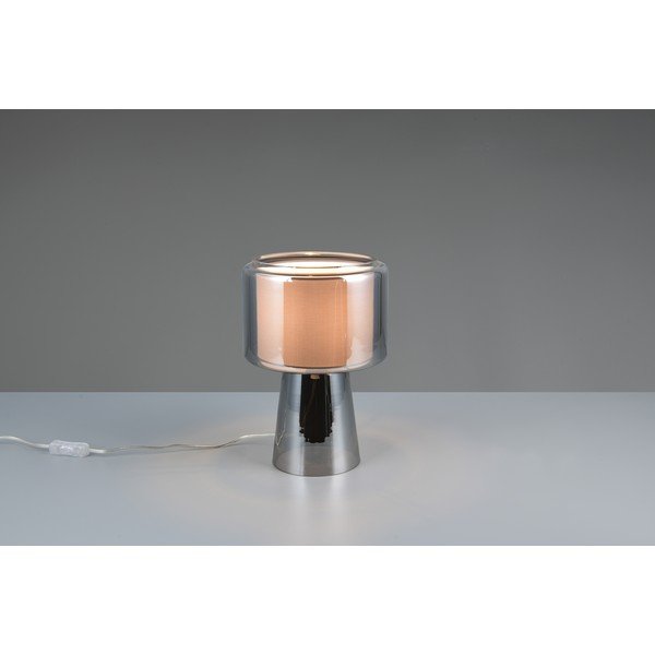 Pilkos spalvos stalinis šviestuvas (aukštis 29 cm) Rocka – Trio-image-4