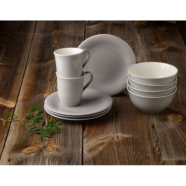 Baltai pilka porcelianinė desertinė lėkštė Villeroy & Boch Like Color Loop, ø 21,5 cm-image-3