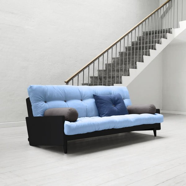 Sofa lova "Karup India" juoda/selesta/risa