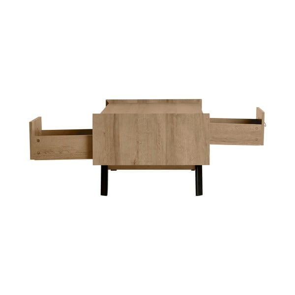 Ąžuolo medienos dekoro staliukas su 2 stalčiais Marckeric Ceilan-image-3