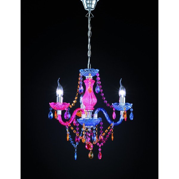 Iš metalo kabantis šviestuvas ø 46 cm su gaubtu iš akrilo stiklo Lüster – Reality-image-2