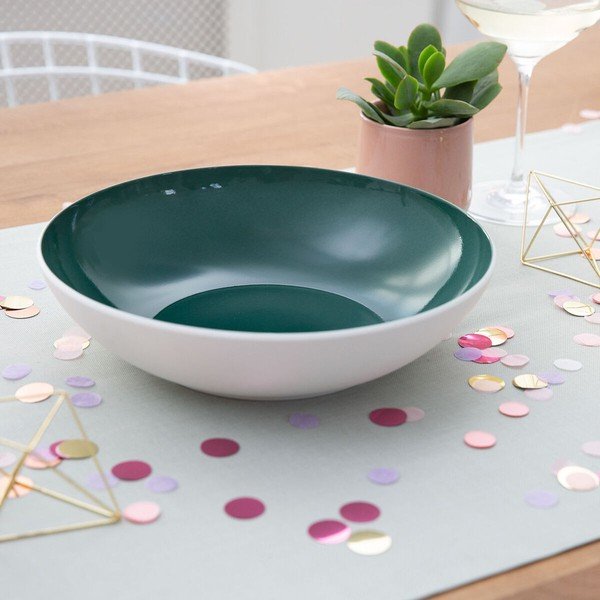 Baltos ir žalios spalvos porcelianinis serviravimo indas Villeroy & Boch Uni, ⌀ 26 cm-image-1