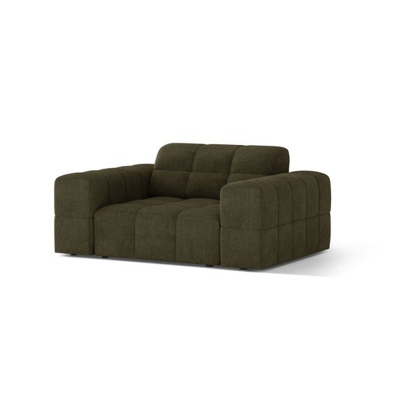 Khaki spalvos krėslas iš šenilinio audinio Chicago – Cosmopolitan Design-image-1