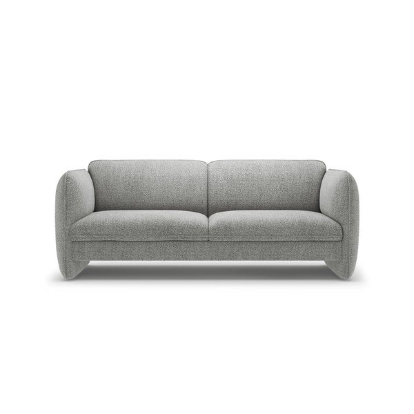 Šviesiai pilkos spalvos sofa iš šenilinio audinio 204 cm Georgia – Micadoni 