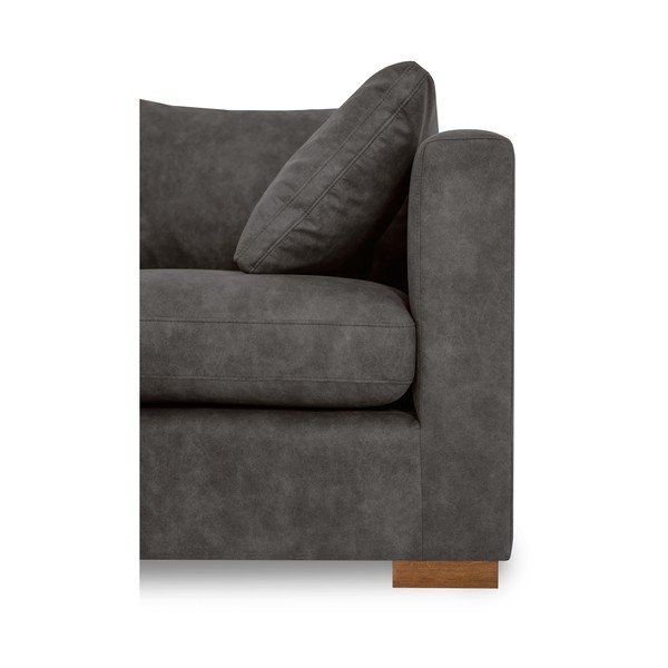 Iš dirbtinės odos kampinė sofa antracito spalvos (su kairiuoju kampu) Hamburg – Scandic-image-4