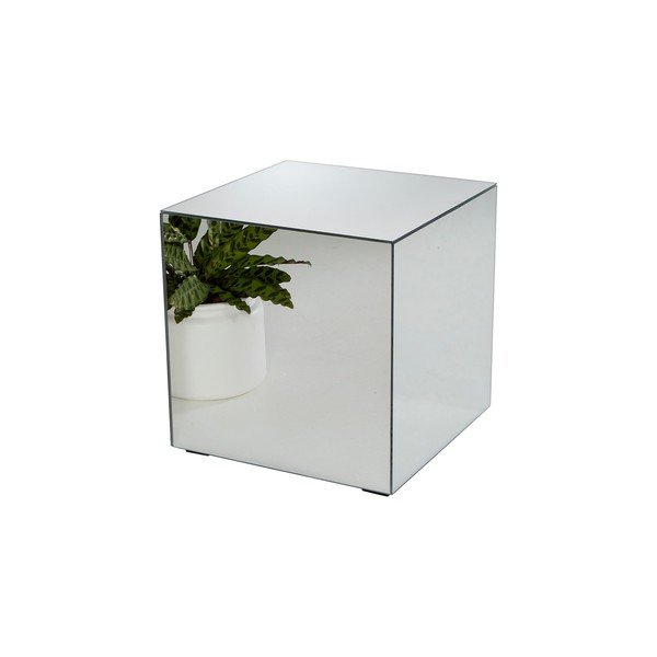 Iš stiklo šoninis stalas 45,5x45,5 cm Cube – Ellos Home-image-4