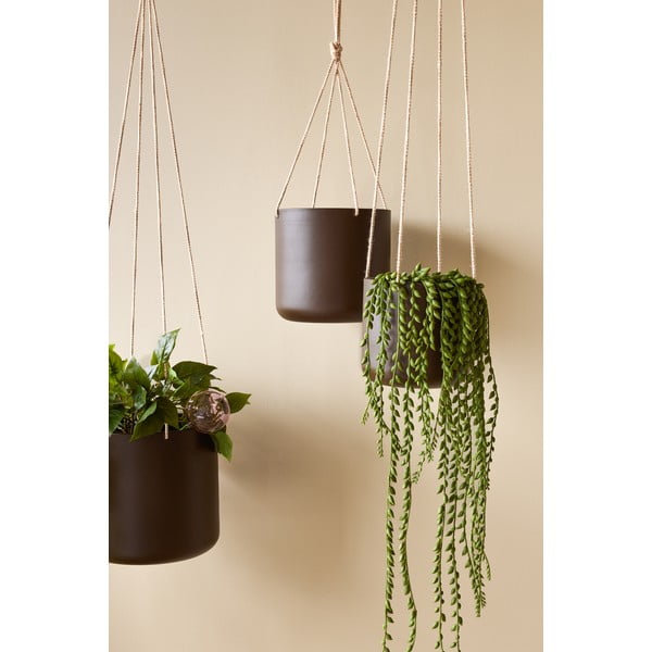 Iš metalo pakabinami ir sieniniai gėlių vazonų dangteliai 3 vnt. ø 25 cm Bloom – Hübsch-image-1