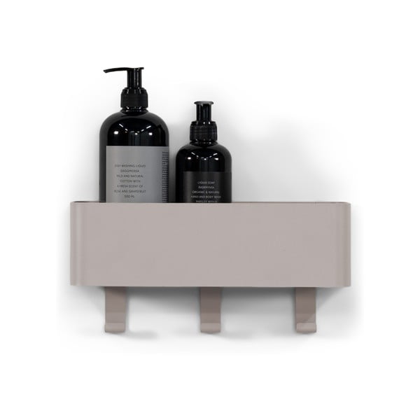 Sieninė taupe spalvos iš plieno vonios lentyna Multi – Spinder Design