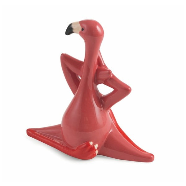 Raudona dekoratyvinė Villa d'Este Flamingo statula