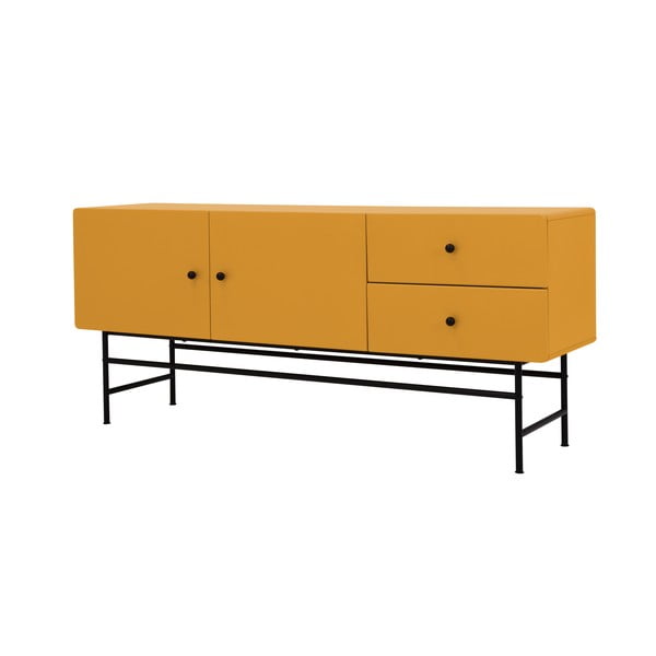 Geltona žema komoda 68,5x68,5 cm Cocktail - Tenzo-image-2