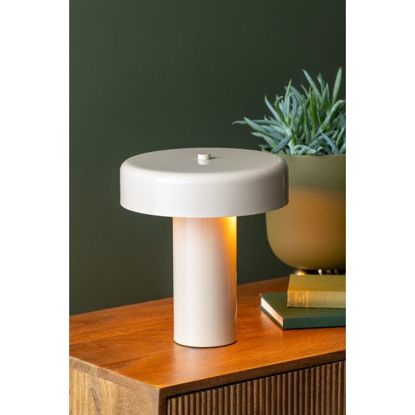 Smėlio spalvos iš metalo stalinis šviestuvas (aukštis 26 cm) Riqueza Palo – Leitmotiv-image-1