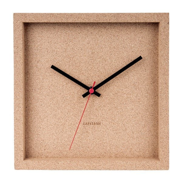 Kamštinis sieninis laikrodis "Karlsson Franky", plotis 25 cm