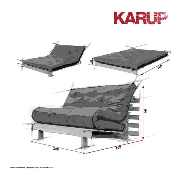 Kintama sofa Karup Roots Raw/Red-image-1