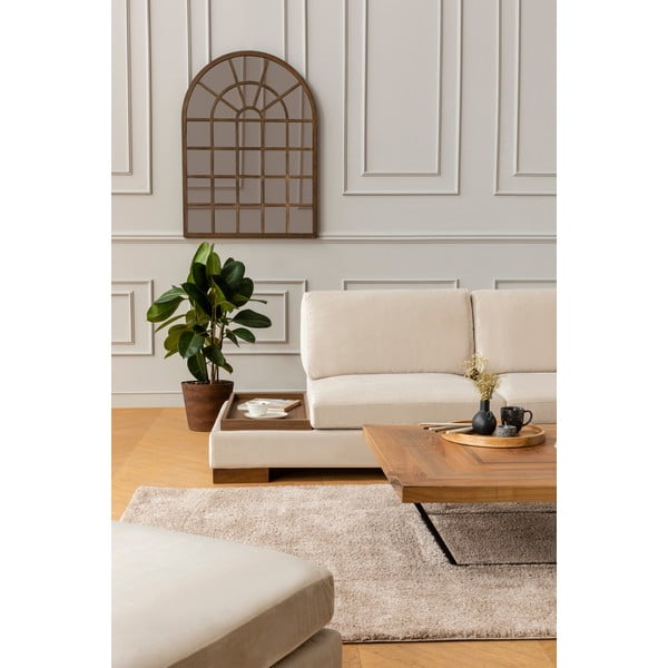 Kampinė sofa smėlio spalvos (su dešiniuoju kampu) Tulip – Balcab Home-image-1